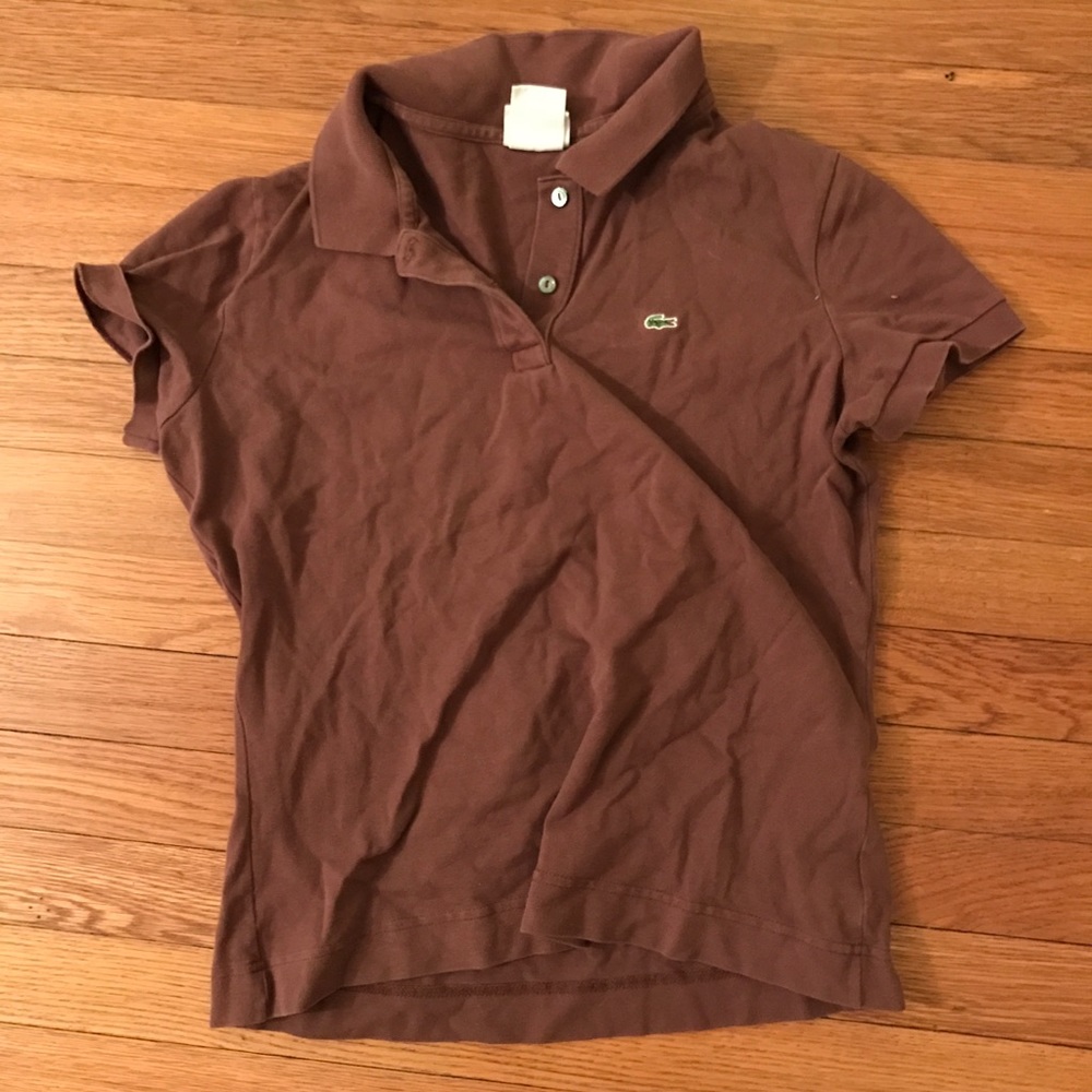 Brown Lacoste Polo